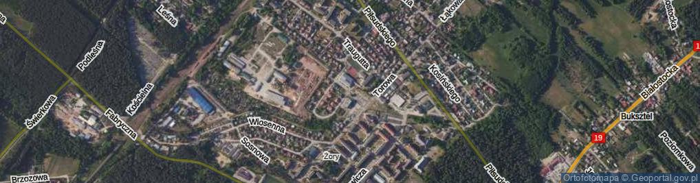 Zdjęcie satelitarne Słowackiego Juliusza ul.